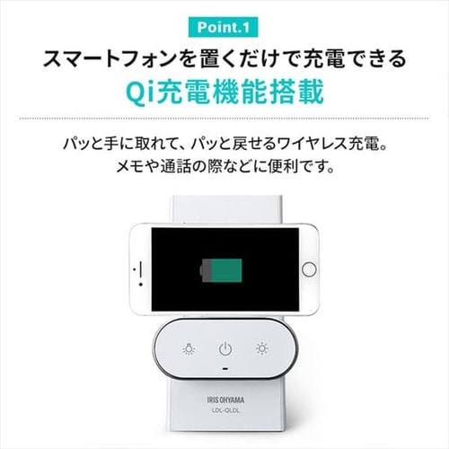 2個セット】 LEDデスクライト ワイヤレス充電 USBポート付 縦置き