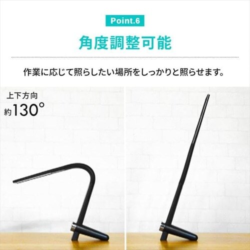 LEDデスクライト ワイヤレス充電 USBポート付 縦置きタイプ LDL-QLDL-W