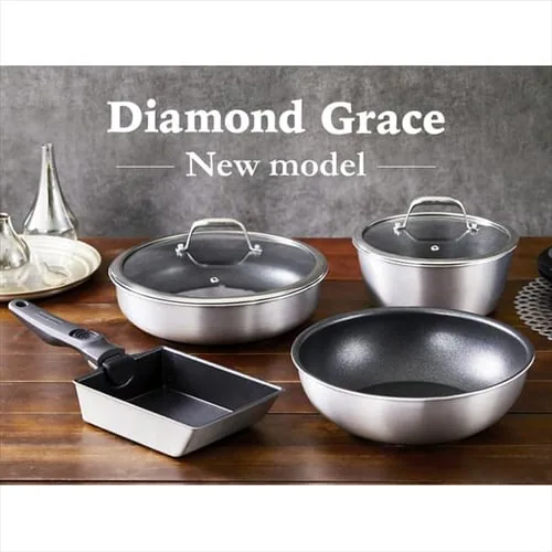 �������̂��鎿����t���C�p�� 10�_�Z�b�g IH/�K�X�ΑΉ� �_�C�������h�O���C�X DG-S10S �V���o�[_5