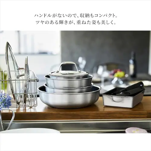 �������̂��鎿����t���C�p�� 10�_�Z�b�g IH/�K�X�ΑΉ� �_�C�������h�O���C�X DG-S10S �V���o�[_10