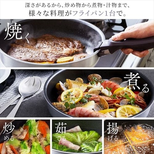 フライパン 10点セット IH/ガス火対応 ダイヤモンドグレイス DG-S10S ブロンズ _5