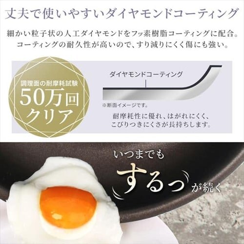 フライパン 10点セット IH/ガス火対応 ダイヤモンドグレイス DG-S10S ブロンズ _10