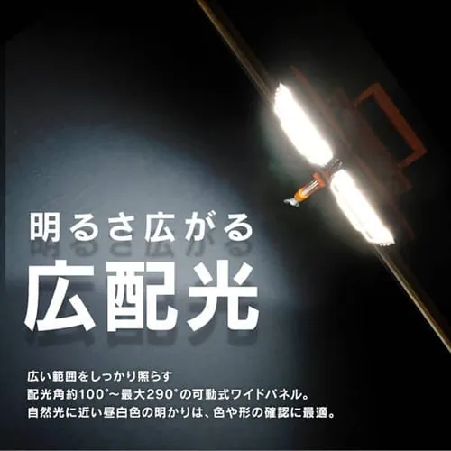 ワークライト LED クランプライト 投光器 AC式 防雨 作業灯 7500lm LWT-7500C-WP_12