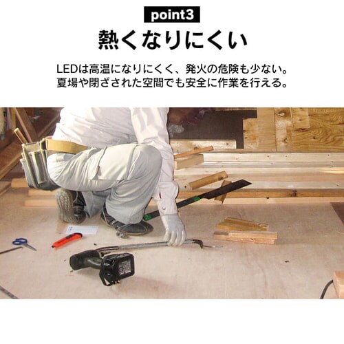 ワークライト LED ワイドパネル スタンドタイプ 置き型 防水 作業灯