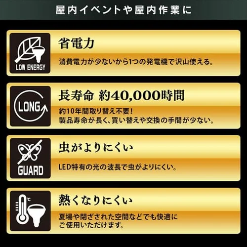 ���[�N���C�g LED �x�[�X���C�g �u���^ AC�� �h�� ��Ɠ� 3000lm LLT-3000B-WP_13