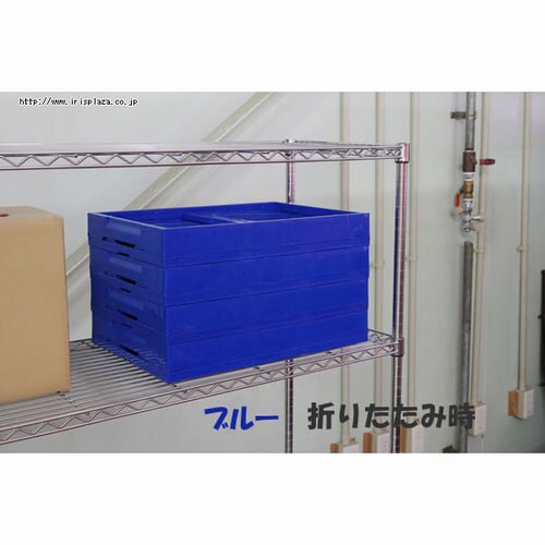 収納ボックス 折りたたみコンテナ 50L HDOC-50L クリア H556619
