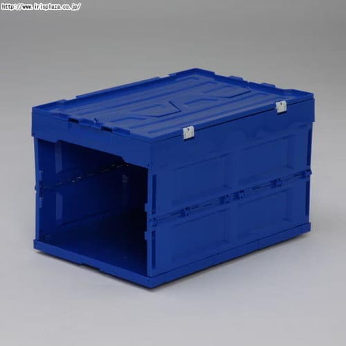 収納ボックス 折りたたみコンテナ 蓋付き フタ一体型 50L HDOH-50L