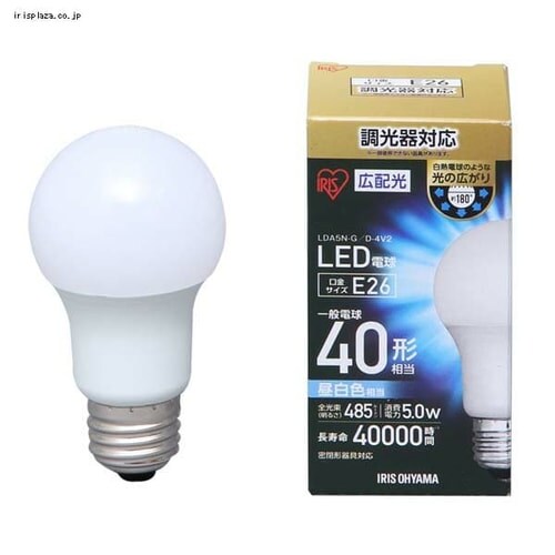 LED�d�� E26���� �L�z���^�C�v 40�v�`���� �����F ������Ή� ���`���Ή� �f�M�ގ{�H���Ή� LDA5N-G/D-4V2_2
