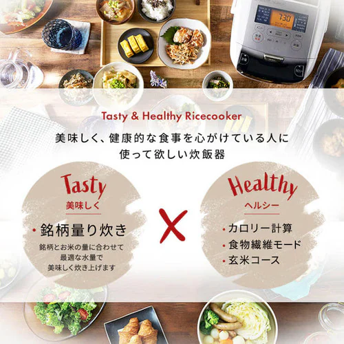 【訳あり】米屋の旨み 銘柄量り炊きIHジャー炊飯器 5.5合 RC-IC50-W_2