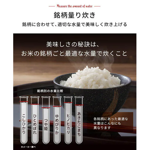 【訳あり】米屋の旨み 銘柄量り炊きIHジャー炊飯器 5.5合 RC-IC50-W_7