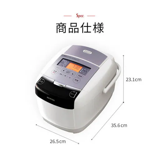【訳あり】米屋の旨み 銘柄量り炊きIHジャー炊飯器 5.5合 RC-IC50-W_19