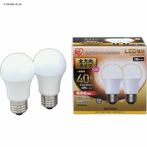 LED電球 E26口金 全方向タイプ 40W形相当 電球色 密閉形器具対応 LDA5L