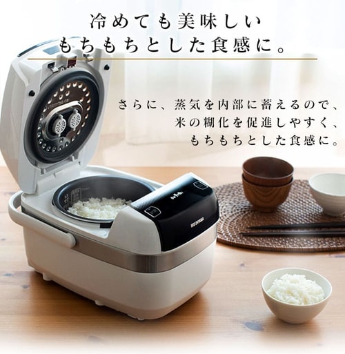 炊飯器 3合 圧力IH 40銘柄炊き 米屋の旨み RC-PC30-W ホワイト H568622