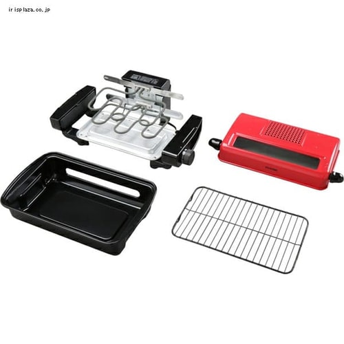 マルチロースター 両面焼き EMT-1101-R レッド H568672 │アイリス