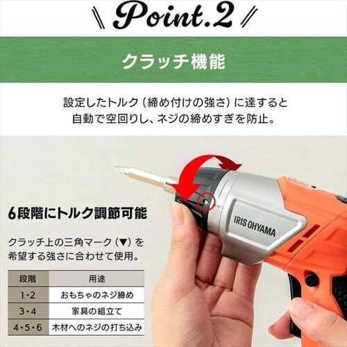  �d���h���C�o�[ 3.6V �[�d�� �I�����W JCD-421-D_6