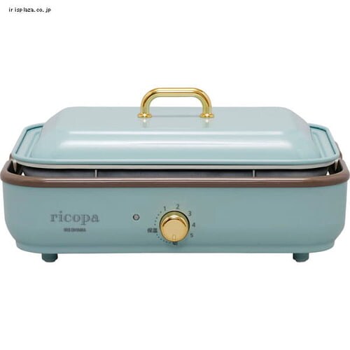 【訳あり】ricopa ミニホットプレート MHP-R102-AA アッシュブルー _9