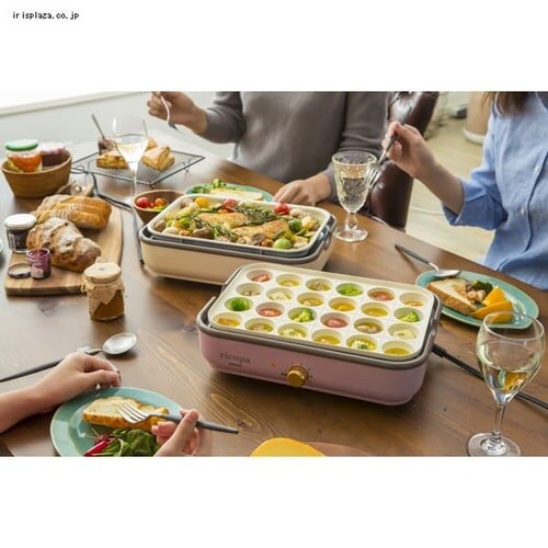 【訳あり】ricopa ミニホットプレート MHP-R102-AA アッシュブルー _15