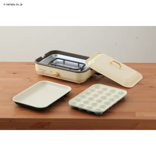 【訳あり】ricopa ミニホットプレート MHP-R102-AA アッシュブルー _19