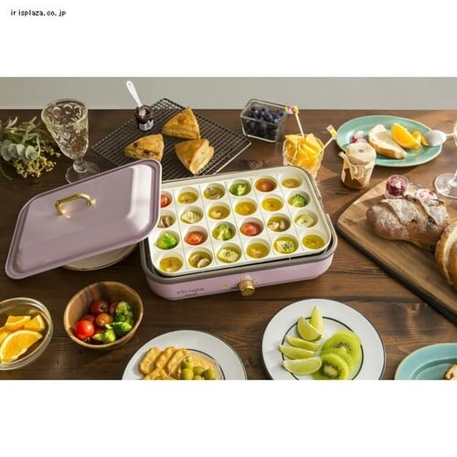 【訳あり】ricopa ミニホットプレート MHP-R102-AA アッシュブルー _21