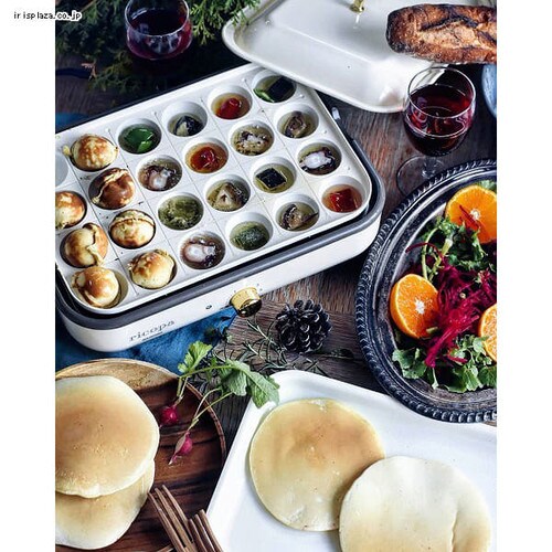 【訳あり】ricopa ミニホットプレート MHP-R102-AA アッシュブルー _23