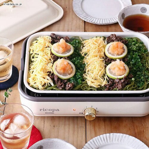 【訳あり】ricopa ミニホットプレート MHP-R102-AA アッシュブルー _32