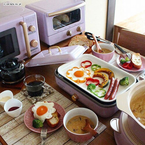 【訳あり】ricopa ミニホットプレート MHP-R102-AA アッシュブルー _33