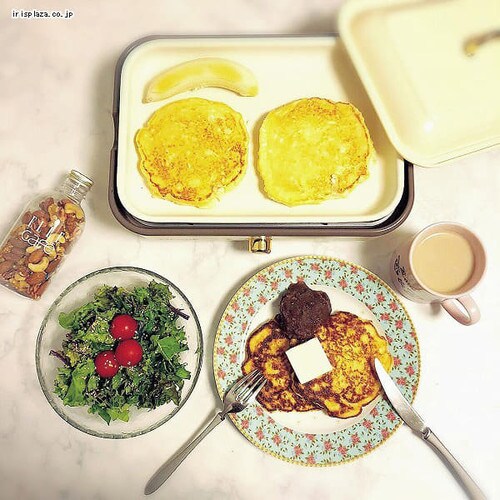 【訳あり】ricopa ミニホットプレート MHP-R102-AA アッシュブルー _36