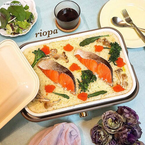 【訳あり】ricopa ミニホットプレート MHP-R102-AA アッシュブルー _37