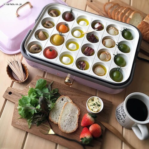 【訳あり】ricopa ミニホットプレート MHP-R102-AA アッシュブルー _39