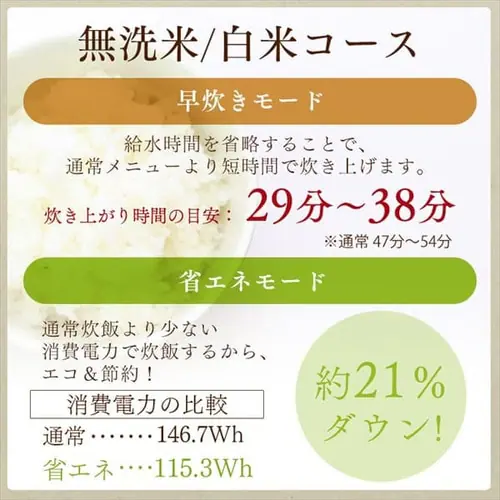 【訳あり】銘柄炊き IHジャー炊飯器 3合 RC-IE30-B (ブラック)_8
