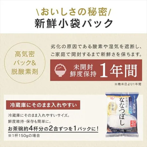令和7年産 米 無洗米 北海道産 ななつぼし 1.5kg_3