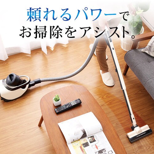 【訳あり】軽量サイクロンクリーナー パワーヘッド IC-CTP2-C アイボリー_2