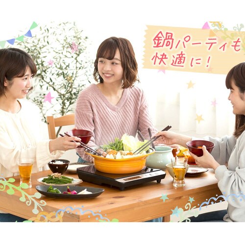 【訳あり】IHコンロ 1400W IHK-T35-B ブラック_4