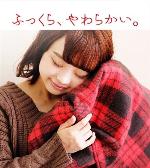 電気毛布 80×120㎝ 室温センサー EBK-1208-ZR レッド H572409