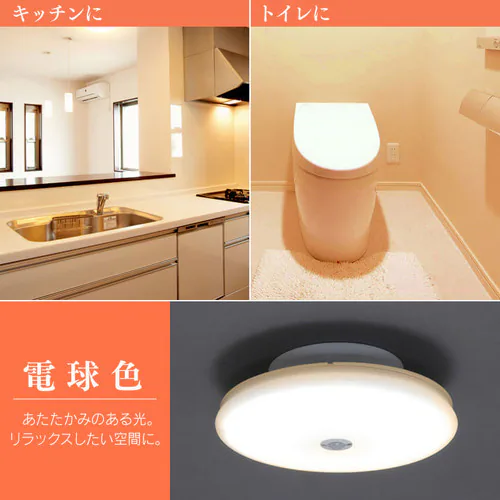 【2個セット】シーリングライト LED 小型 薄形 1200lm 人感センサー付 昼白色 玄関 廊下 キッチン 洗面所 クローゼット 照明 SCL12NMS-UU _7