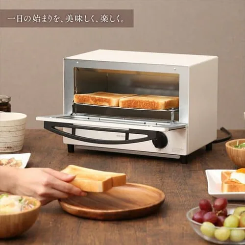 【訳あり】オーブントースター 2枚焼き EOT-011-W ホワイト_3