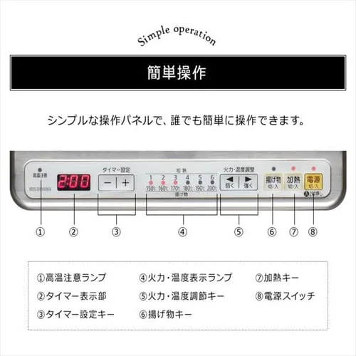 IHクッキングヒーター 1口 IHコンロ 一人暮らし IHC-B112 ブラック_5
