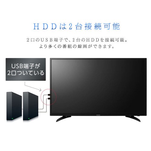 【訳あり】LUCA フルハイビジョンテレビ 43インチ LT-43A420 ブラック_11