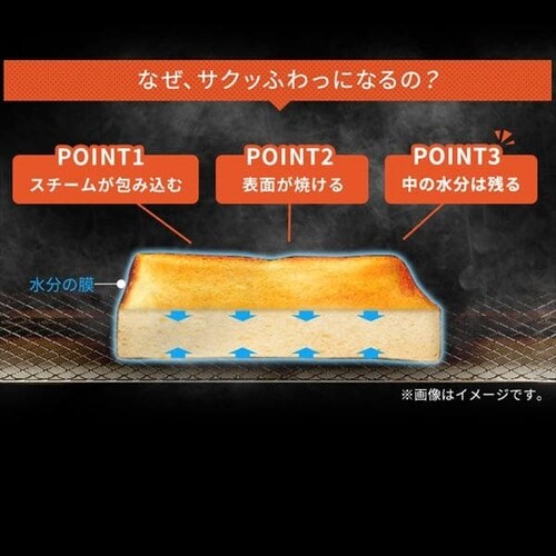 【訳あり】オーブントースター スチーム 4枚焼き ミラー SOT-012-W ホワイト_6