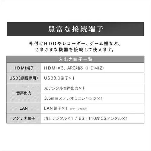 �y�󂠂�z4K�`���[�i�[�����t���e���r 65�C���` �u���b�N 65XUB30_16
