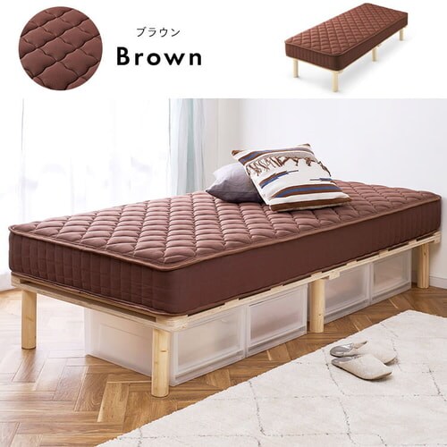 【訳あり】脚付きコイルマットレス AMT-P95 ブラック_4