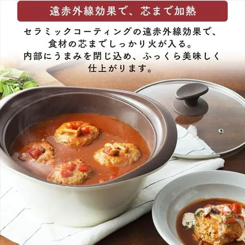 【訳あり】【2023年秋アイリス祭下げ】マルチクッキング鍋 24cm深型 MC-R24D ブラック_4
