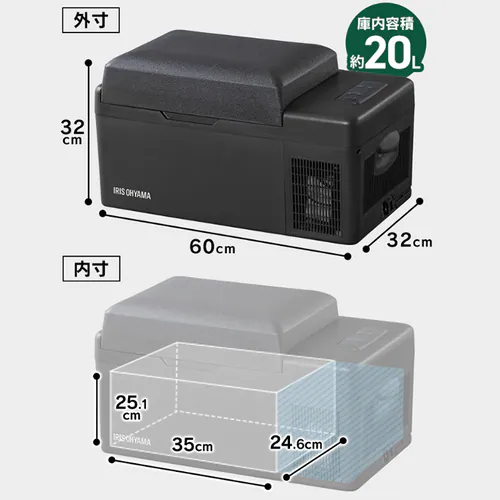 �①�� 20L �|�[�^�u�� ��60cm IPD-2A-B �u���b�N_13