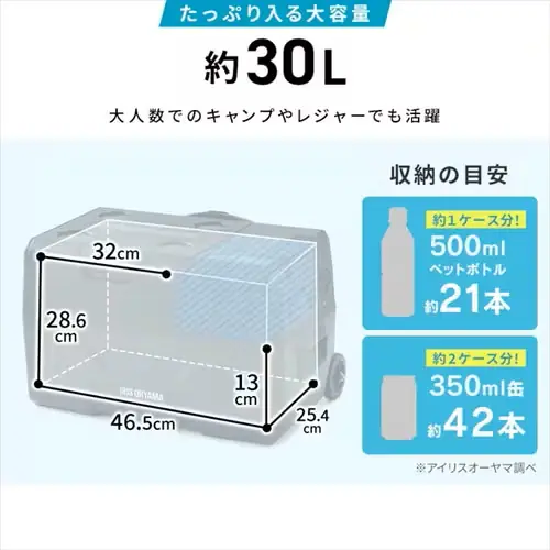 �y�󂠂�z�①�� 30L �|�[�^�u�� ��61.5cm IPD-3A-B �u���b�N_4
