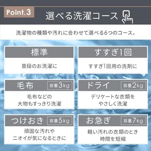 洗濯機 8kg ガチ落ち大水流洗浄 ガラストップ 二人暮らし ファミリー向け IAW-T806HA アッシュ_10
