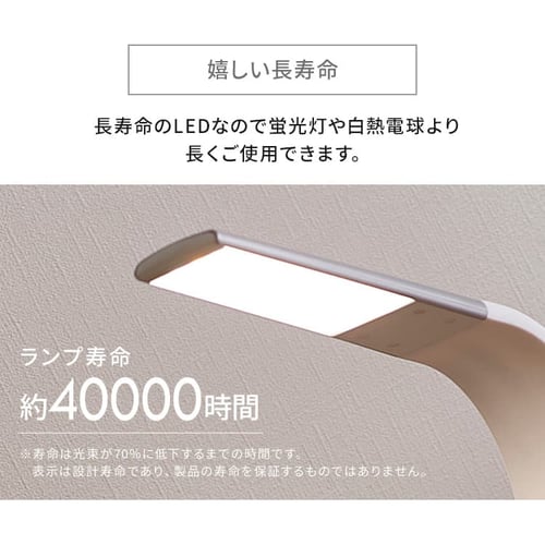 LEDデスクライト ワイヤレス充電 USBポート付 縦置きタイプ LDL-QLDL