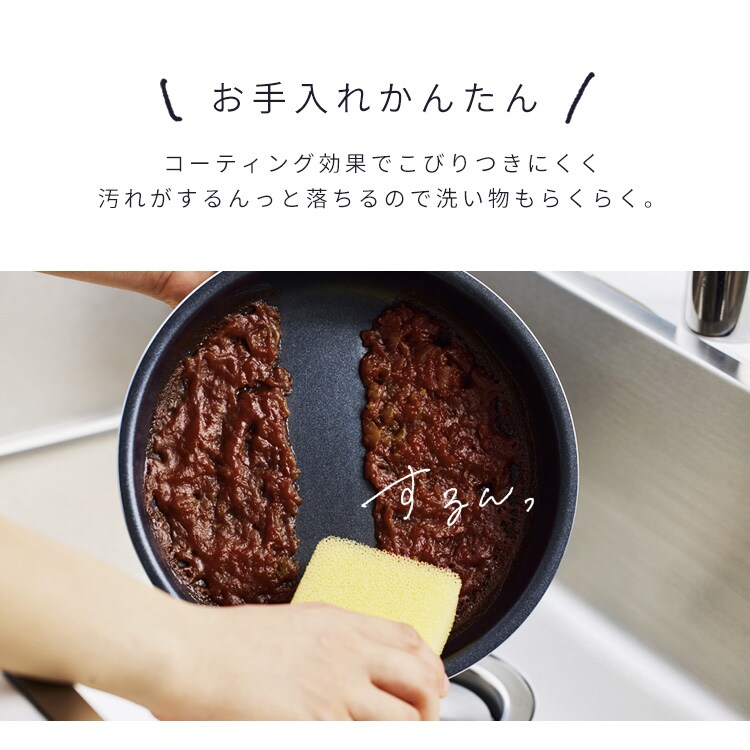 フライパン 5点セット IH/ガス火対応 ダイヤモンドコートパン NTF-SEI5