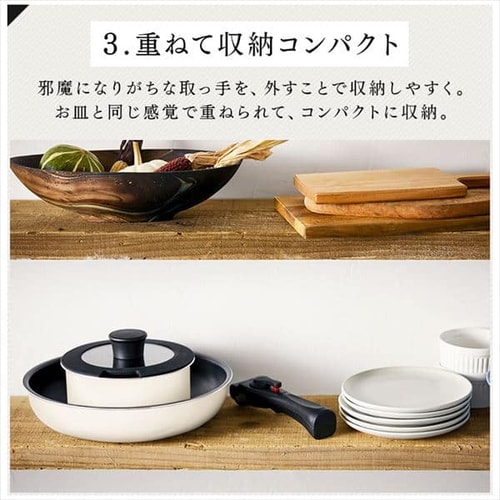 取っ手が外せるフライパン・なべ 11点セット TF－SE11【全3色