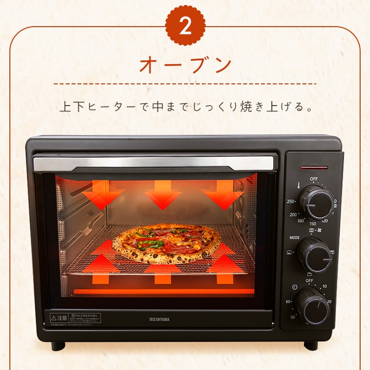 コンベクションオーブン 4枚焼き 15L FVC-D15C-H ダークグレー H576762