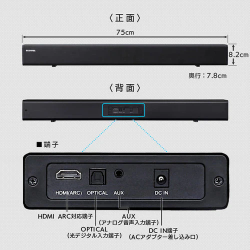 �T�E���h�X�s�[�J�[ IHT-S101 �u���b�N_15